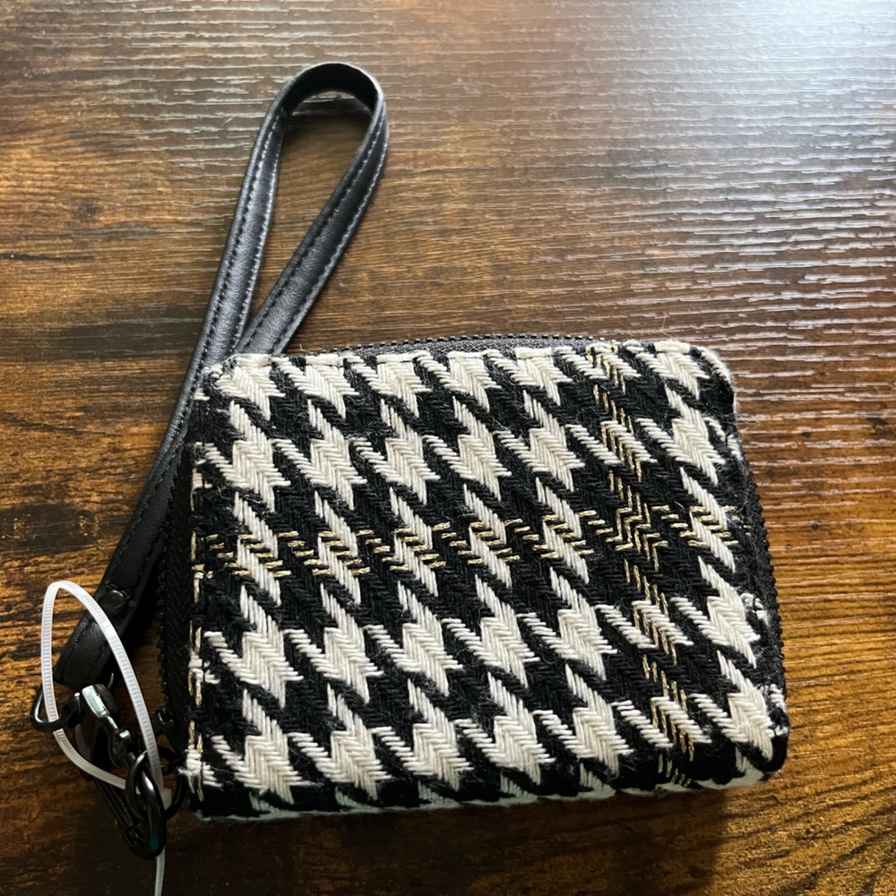 Betsey Johnson Houndstooth Wristlet Wallet - Picture 2 of 4